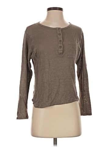 Vince. Long Sleeve Henley (view 1)
