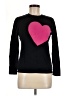 Tommy Hilfiger 100% Cotton Hearts Black Pullover Sweater Size M - photo 1