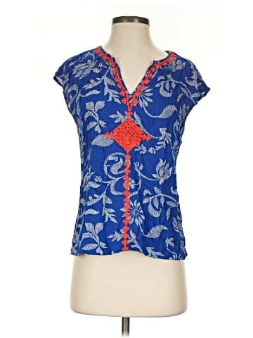 Irving & Fine for Lucky Brand Short Sleeve Blouse (view 1)