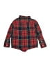 Janie and Jack 100% Cotton Plaid Red Long Sleeve Button-Down Shirt Size 18-24 mo - photo 2