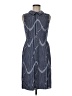 Halogen Chevron-herringbone Blue Casual Dress Size 6 Petite - photo 1