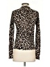 J.Crew 100% Cotton Animal Print Brown Turtleneck Sweater Size S - photo 2