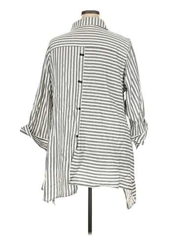 Soft Surroundings 3/4 Sleeve Button-Down Shirt (view 2)
