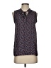 Ann Taylor LOFT 100% Polyester Blue Sleeveless T-Shirt Size XS - photo 1