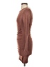 Express Solid Brown Casual Dress Size XS - photo 5