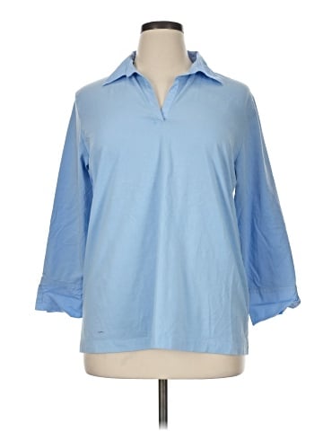 Lands' End Long Sleeve Polo (view 1)