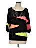Angel Color Block Black Pullover Sweater Size L - photo 1
