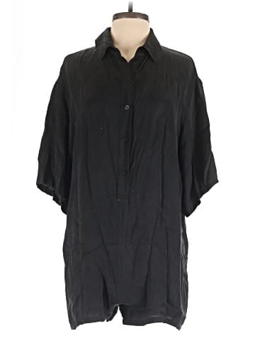 Zara 3/4 Sleeve Button-Down Shirt (view 1)