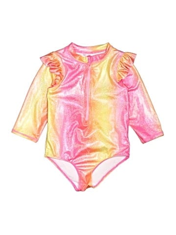 Pink Platinum Long Sleeve Onesie (view 1)