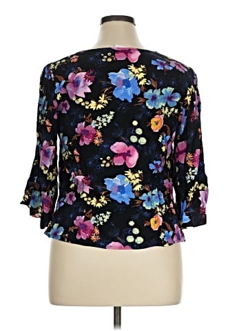 Ava & Viv 3/4 Sleeve Blouse (view 2)