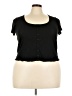 Torrid Black Short Sleeve Top Size 3X Plus (3) - photo 1