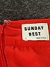 Sunday Best 100% Polyester Solid Red Casual Skirt Size 2 - photo 4