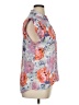 The Limited 100% Polyester Floral Pink Short Sleeve Blouse Size XL - photo 4