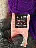 Shein 100% Acrylic Solid Purple Pullover Sweater Size M - photo 7