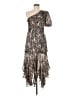 ASTR The Label 100% Polyester Paisley Brown Cocktail Dress Size M - photo 1