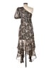 ASTR The Label 100% Polyester Paisley Brown Cocktail Dress Size M - photo 2