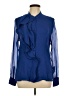 Escada Blue Long Sleeve Blouse Size EU 44 / US 14 - photo 1
