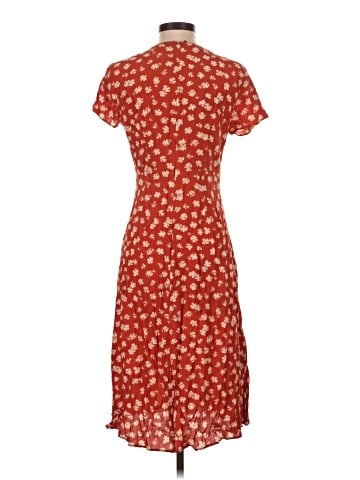 Madewell Button-Wrap Midi Dress (view 2)