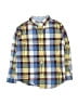 Janie and Jack 100% Cotton Plaid Blue Long Sleeve Button-Down Shirt Size 3 - photo 1
