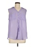 Torrid 100% Polyester Purple Sleeveless Blouse Size Lg Plus (0) - photo 1