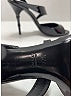 Gucci 100% Patent Leather Gray Black Sandals Size EU (IT) 37 1/2 / US 7 1/2 - photo 4