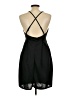 Mocking Top Solid Black Cocktail Dress Size L - photo 2