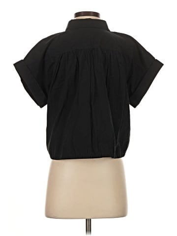 Madewell Signature Poplin Button-Up Drawstring Shirt (view 2)