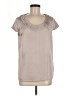 H&M 100% Polyester Gray Short Sleeve Top Size 12 - photo 1