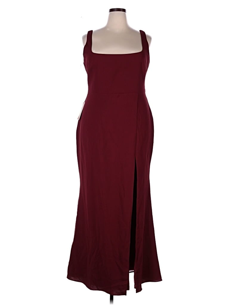Pre-owned Bhldn Cocktail Dress In Burgundy