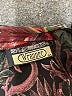 Wrapper 100% Rayon Tropical Burgundy Formal Skirt Size 7 - 8 - photo 4
