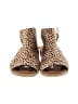 Pierre Dumas Animal Print Tan Sandals Size 7 1/2 - photo 2