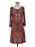 MSK Paisley Orange Casual Dress Size S - photo 1