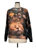 Unbranded Print Black Pullover Sweater Size XL - photo 1