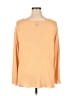 Eileen Fisher 100% Polyester Orange Long Sleeve Henley Size 1X - photo 2
