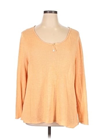 Eileen Fisher Long Sleeve Henley (view 1)