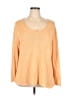 Eileen Fisher 100% Polyester Orange Long Sleeve Henley Size 1X - photo 1