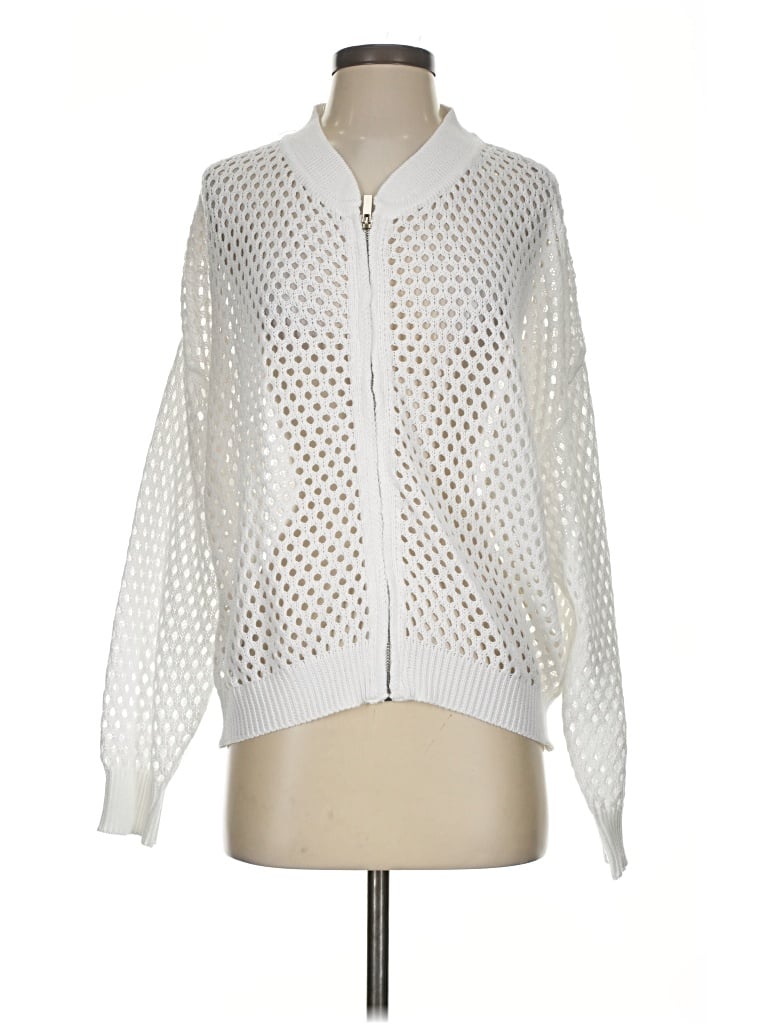 Pre-owned Unbranded Cardigan Sweater In White
