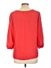 Eyeshadow 100% Polyester Red 3/4 Sleeve Blouse Size L - photo 2
