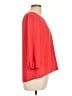 Eyeshadow 100% Polyester Red 3/4 Sleeve Blouse Size L - photo 4