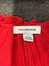 Calligraphie 100% Cotton Solid Red 3/4 Sleeve Blouse Size L - photo 7