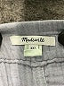 Madewell 100% Cotton Chevron-herringbone Gray Shorts Size XXL - photo 3