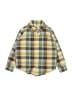 Janie and Jack 100% Cotton Plaid Yellow Long Sleeve Button-Down Shirt Size 3 - photo 1