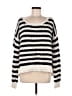 Free People 100% Cotton Stripes White Pullover Sweater Size M - photo 1