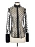 J.Crew 100% Polyamide Polka Dots Black Long Sleeve Blouse Size 4 - photo 1