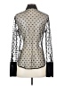 J.Crew 100% Polyamide Polka Dots Black Long Sleeve Blouse Size 4 - photo 2