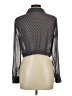 Timing Stripes Black Long Sleeve Blouse Size L - photo 2