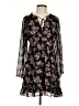 Sugar Lips 100% Polyester Floral Black Casual Dress Size S - photo 1