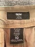 Mossimo Solid Brown Khaki Shorts Size 10 - photo 3