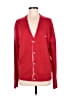 Maison Kitsuné 100% Virgin Wool Red Wool Cardigan Size M - photo 1