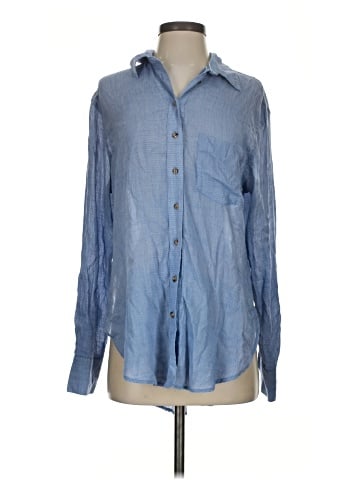 Free People Long Sleeve Button-Down Shirt (view 1)